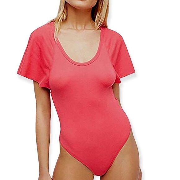 Intimately Free People Byron Ribbed Flutter Sleeves Bodysuit in the Size Small - Picture 4 of 16